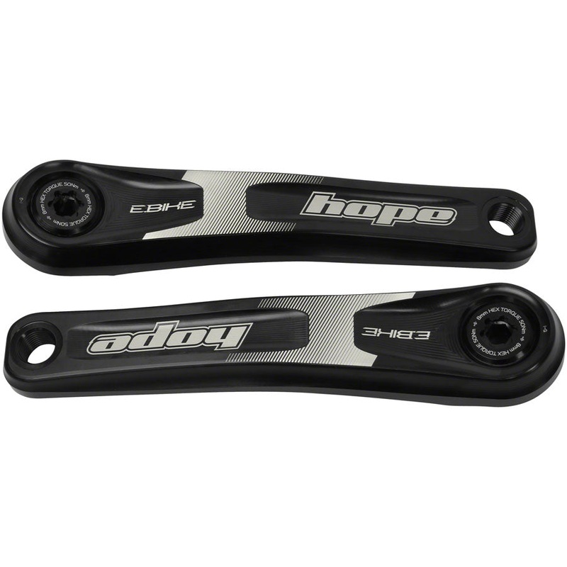 Ebike Crank Arm Set – 165mm ISIS Standard Offset Black