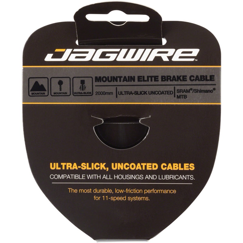 Elite Ultra-Slick Brake Cable 1.5x2000mm Polished Slick Stainless SRAM/Shimano MTB