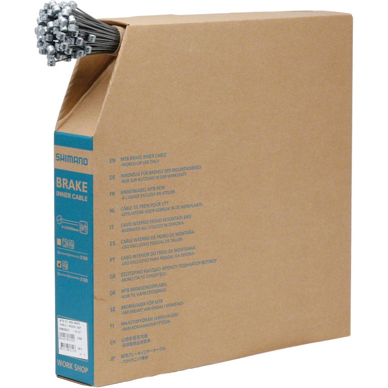 MTB Brake Cable 1.6 x 2050mm Filebox of 100