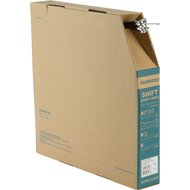 Optislick Derailleur Cable 1.2 x 2100mm Filebox of 50