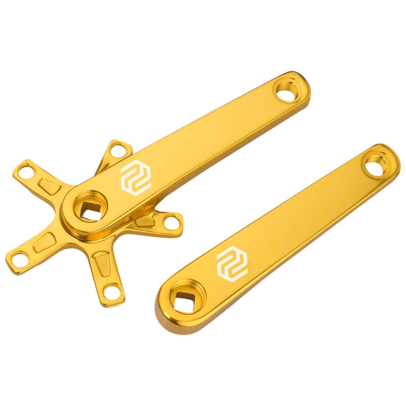 SQ-1 Crank Arm Set – 160mm Square Taper JIS Spindle Interface 110mm BCD Gold