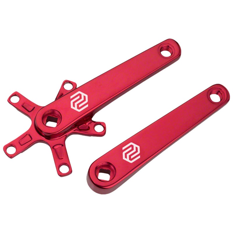 SQ-1 Crank Arm Set – 160mm Square Taper JIS Spindle Interface 110mm BCD Red