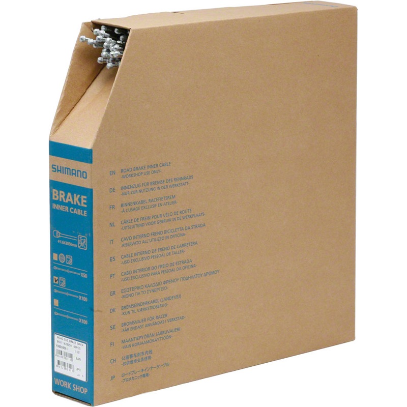 Stainless Road Brake Cable 1.6 x 2050mm Filebox of 100