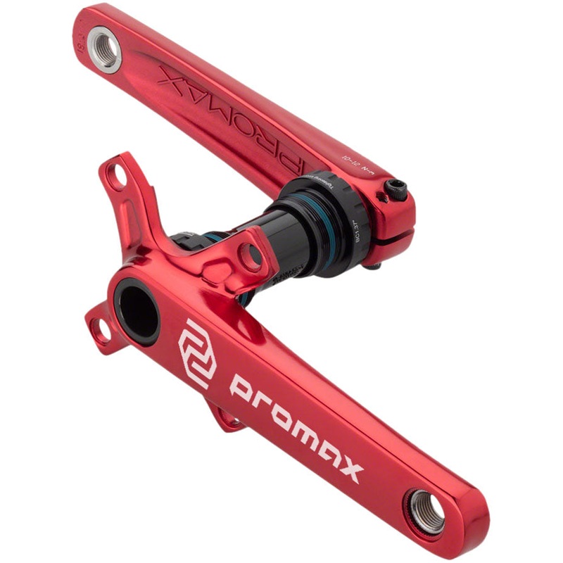 CF-2 Crankset – 165mm 24mm Spindle 2-Piece 68mm English BB Included Red