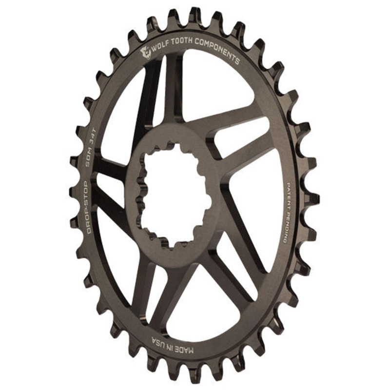 Direct Mount Chainring – 28t SRAM Direct Mount Drop-Stop A For SRAM 3-Bolt Cranksets 6mm Offset BLK