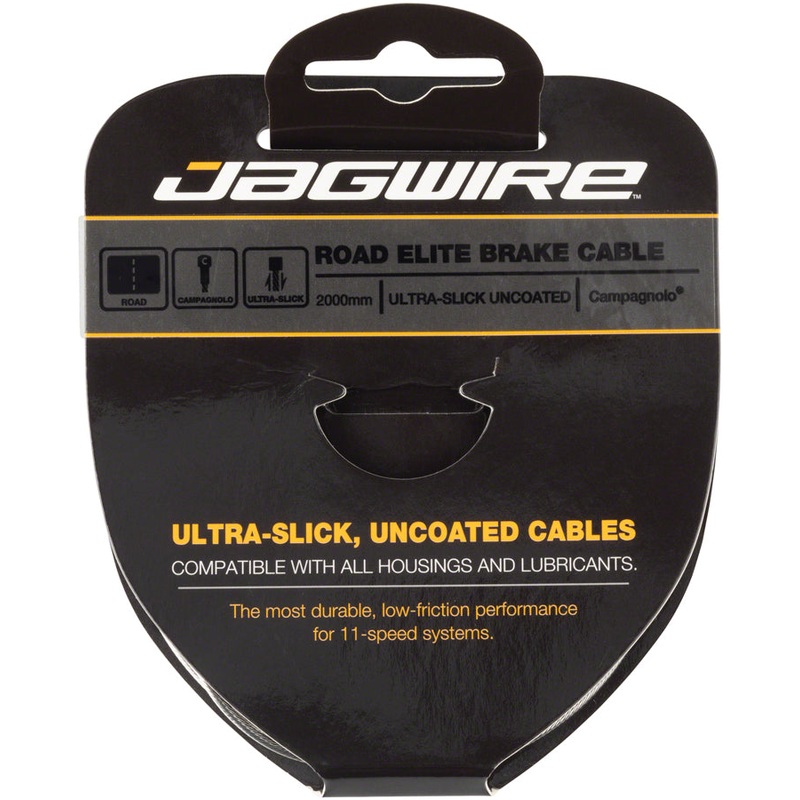 Elite Ultra-Slick Brake Cable 1.5x2000mm Polished Slick Stainless Campagnolo