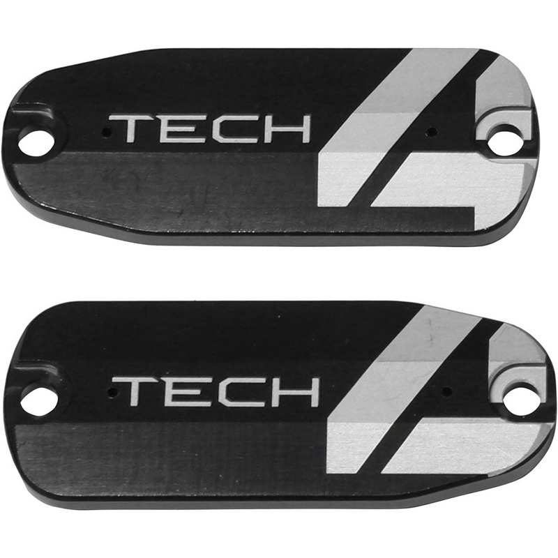 Tech 4 Brake Lever Reservoir Lid – Black Pair