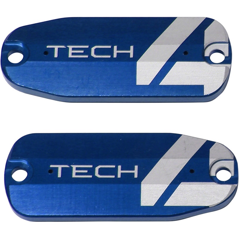 Tech 4 Brake Lever Reservoir Lid – Blue Pair