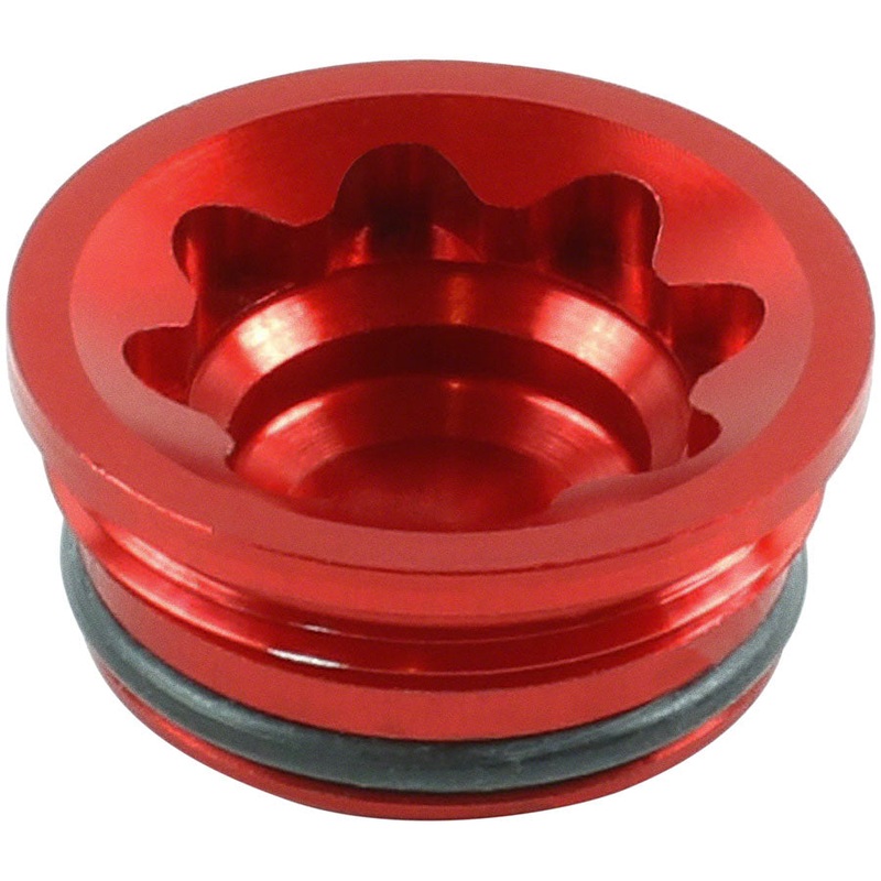 V4 Large Disc Brake Caliper Bore Cap – Red
