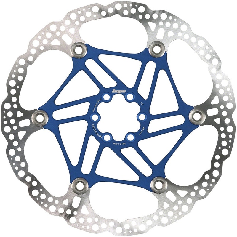 Floating Disc Brake Rotor – 220mm 6-Bolt Blue