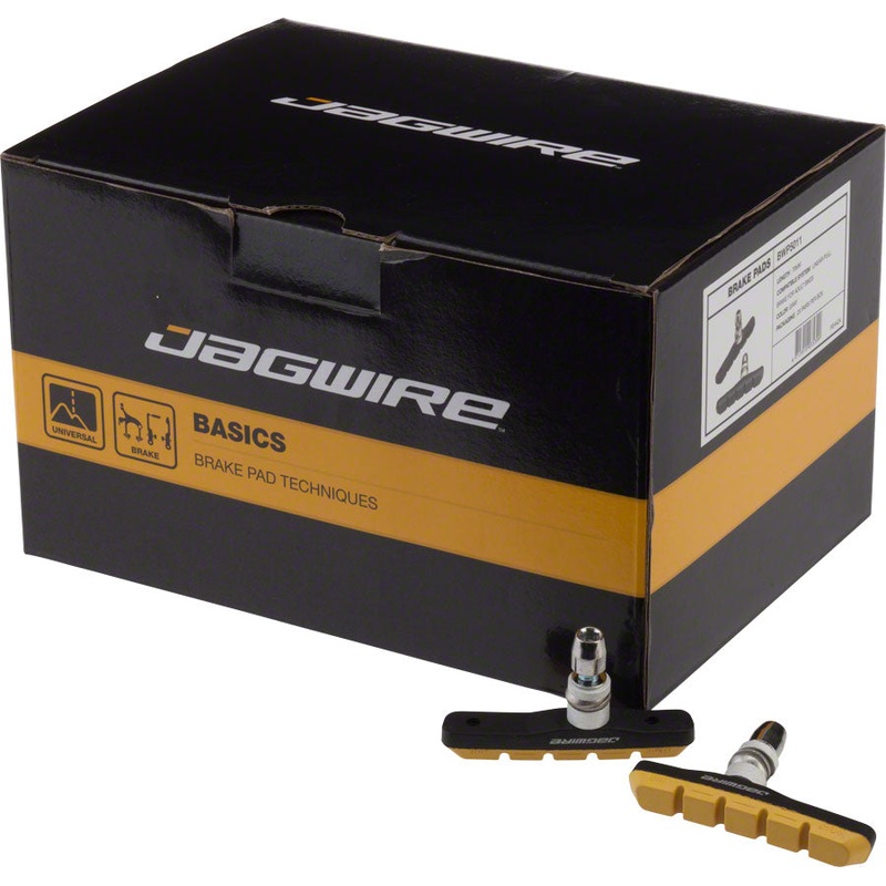 Mountain Sport Brake Pads Threaded Post Box of 25 Pair Yellow