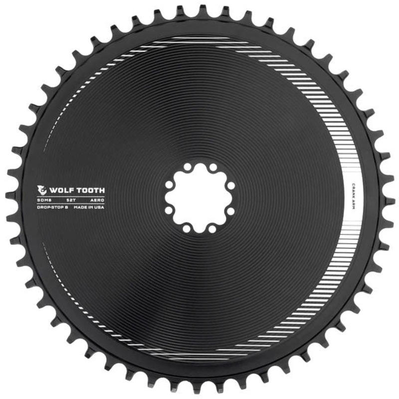 Components Aero Chainring 8-Bolt Drop-Stop B 52T Blk