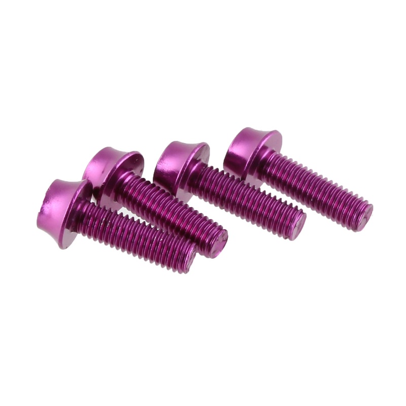 Water Bottle Cage Bolts – Set/4 Aluminum Purple