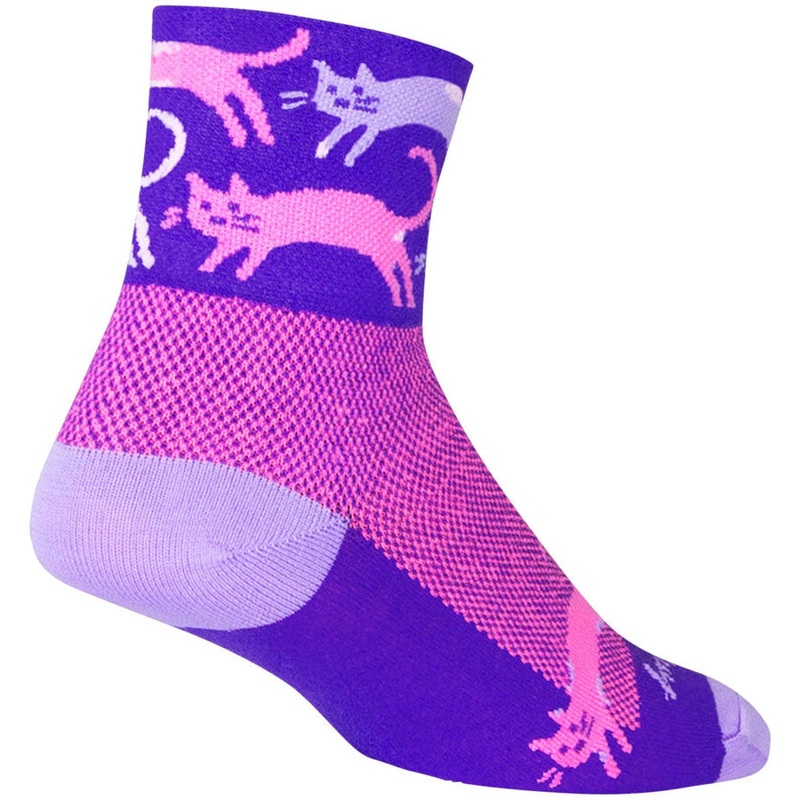 Classic Mixtape Bike Socks – Purple Purple Small / Medium