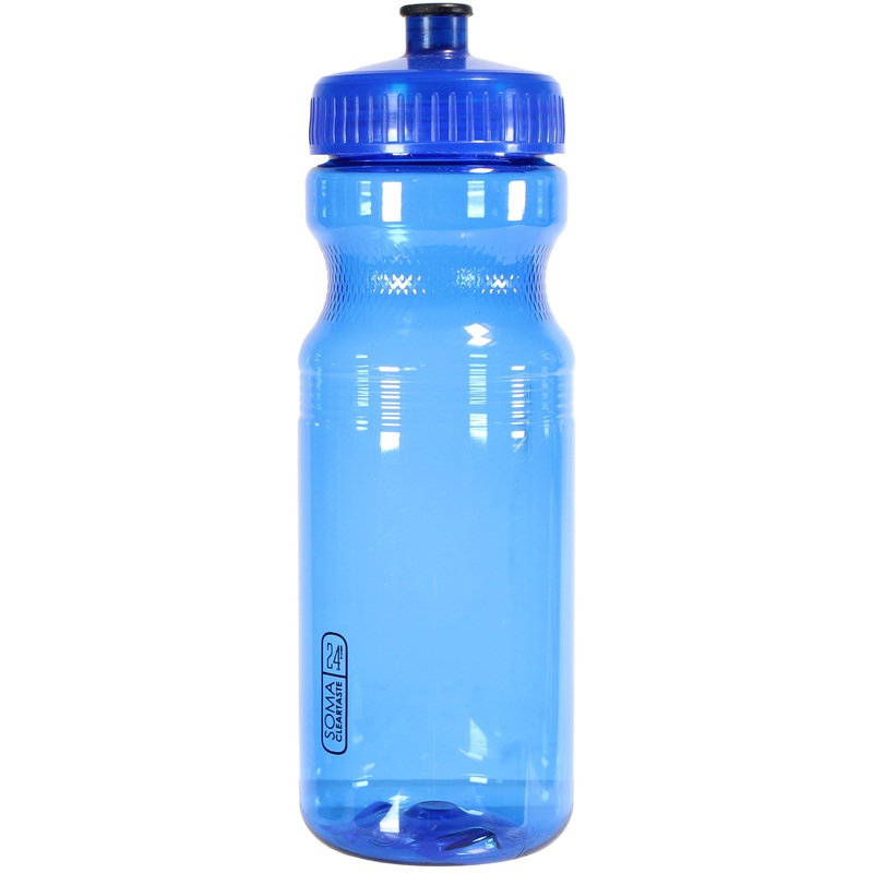 Clear Taste Water Bottle Blue/Black 24oz
