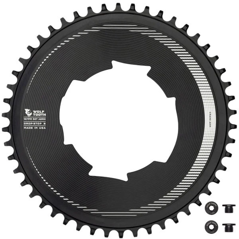Components Aero Chainring 107 BCD Drop-Stop B 50T Blk