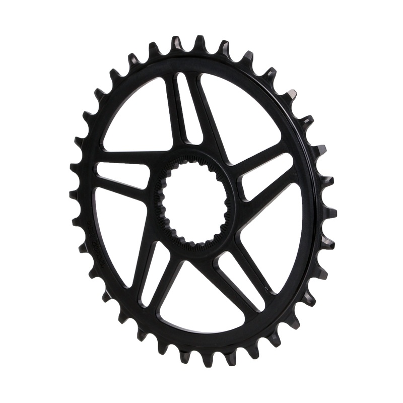 Direct Mount Chainring – 34t Shimano DM For Boost Cranks 3mm Offset Requires 12-Speed Hyperglide+ Chain BLK