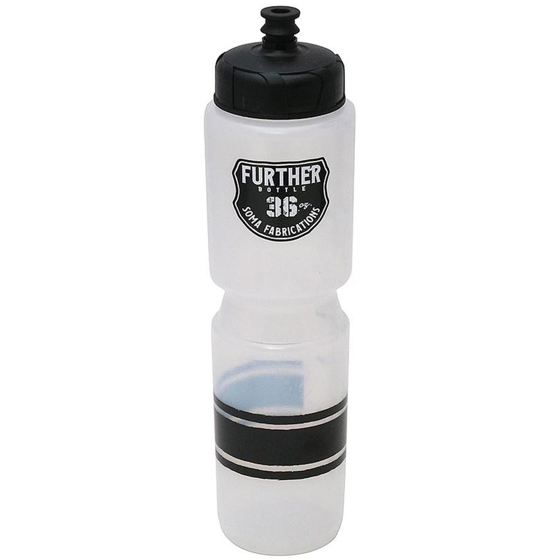 Further Soft Bite Water Bottle Clear/Black 36oz