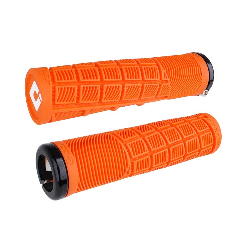 Reflex V2.1 Grips – White/Orange Lock-On