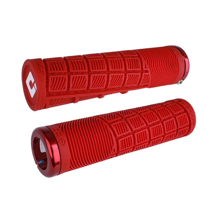 Reflex V2.1 Grips – White/Red Lock-On