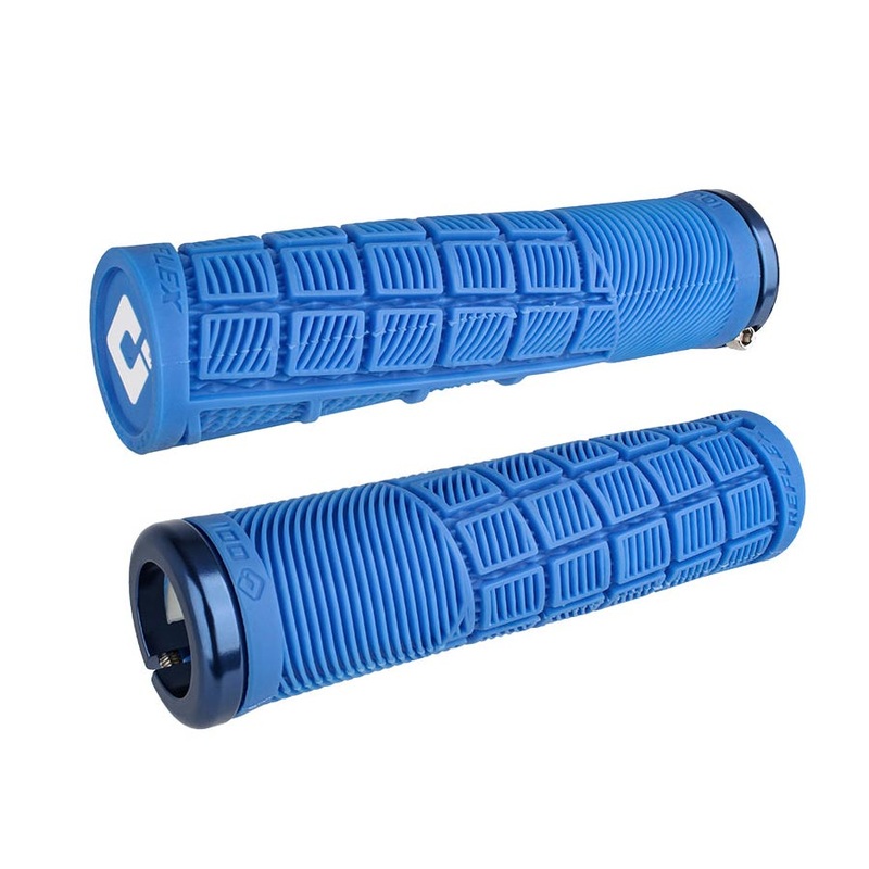 Reflex V2.1 Grips – White/Blue Lock-On