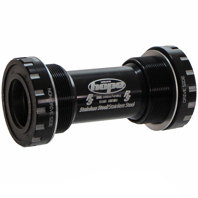 BSA Threaded Bottom Bracket – 68mm Road For 24mm Spindle Stainless BLK