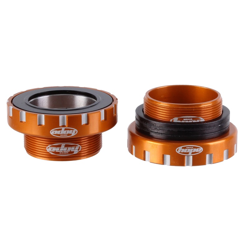 BSA30 Threaded Bottom Bracket – 68/73/83/100/120mm For 30mm Spindle Stainless Orange