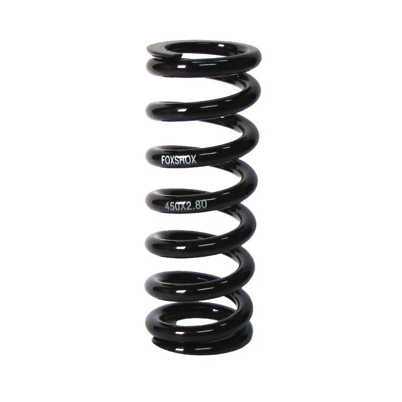 FOX Steel Rear Shock Coil Spring – 800 lb. x 2.3″ Spring Travel 5.280 TLG Total Spring Length BLK