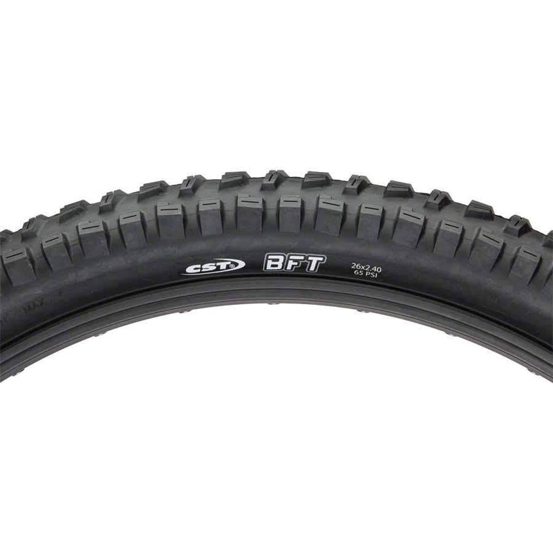 BFT Mountain Bike Tire: 26×2.40 Steel Bead 26 x 2.4″
