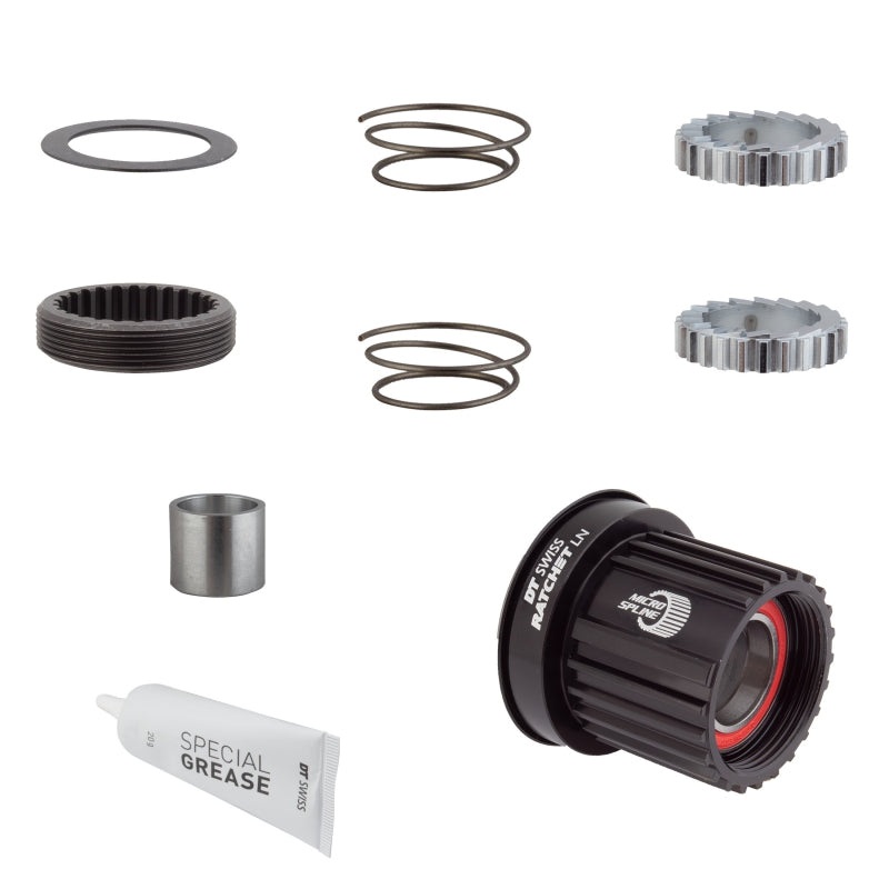 Ratchet LN Freehub Body Upgrade Kit – Shimano Micro Spline Standard Aluminum Sealed Bearing 36T