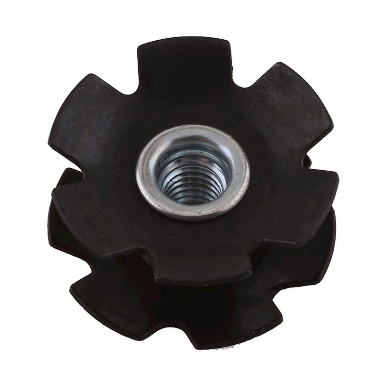 Star Nut 1-1/8″ Steel – Black