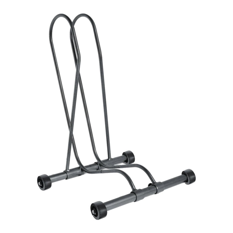 Adjustable Floor Stand with Wheels: Holds One Bike