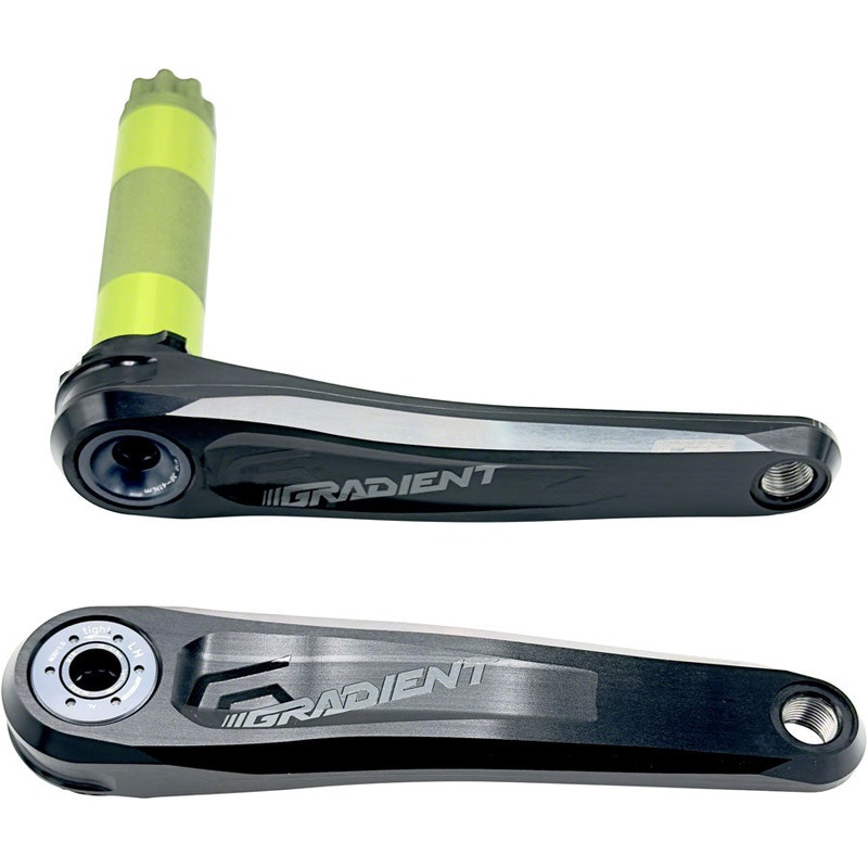 Gradient Modular 1x Crankset – 175mm Fits Shimano SRAM 11/12-Speed Drivetrains 30mm BB392EVO Spindle BLK