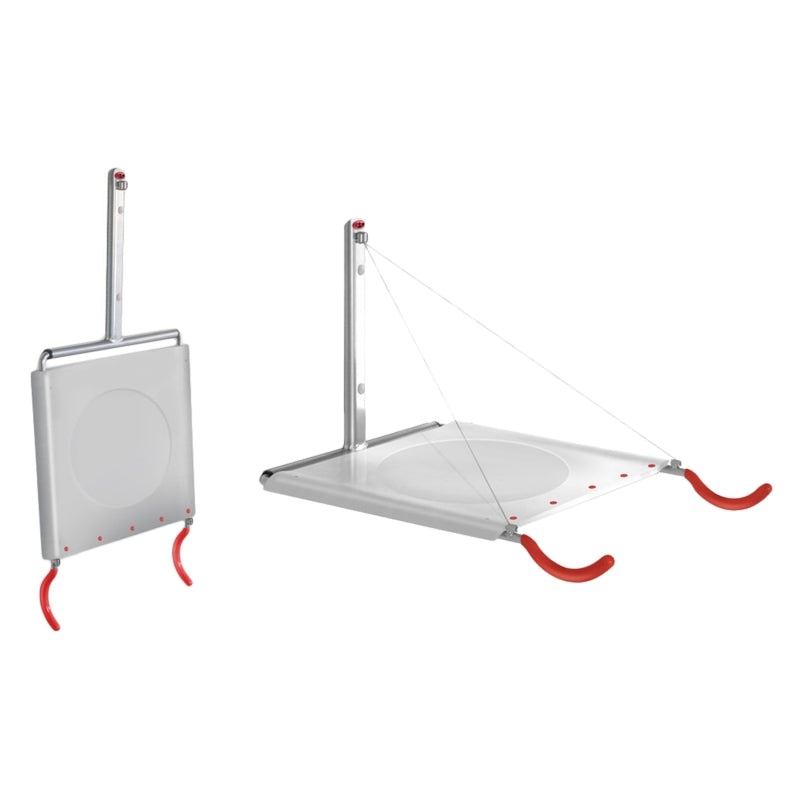 Single Bike Wall Mount Rack with Shelf: Holds One Bike