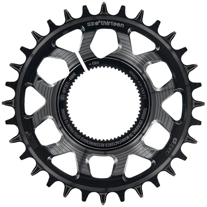 Helix Race e*spec Chainring – Turbo Levo 2.1/2.2 9mm offset 34T 11/12 Speed BLK