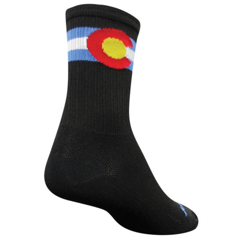 Sockguy Colorado SGX6 Socks 9-13 Black