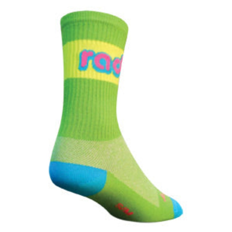 Sockguy Rad Crew Socks 9-13 Green
