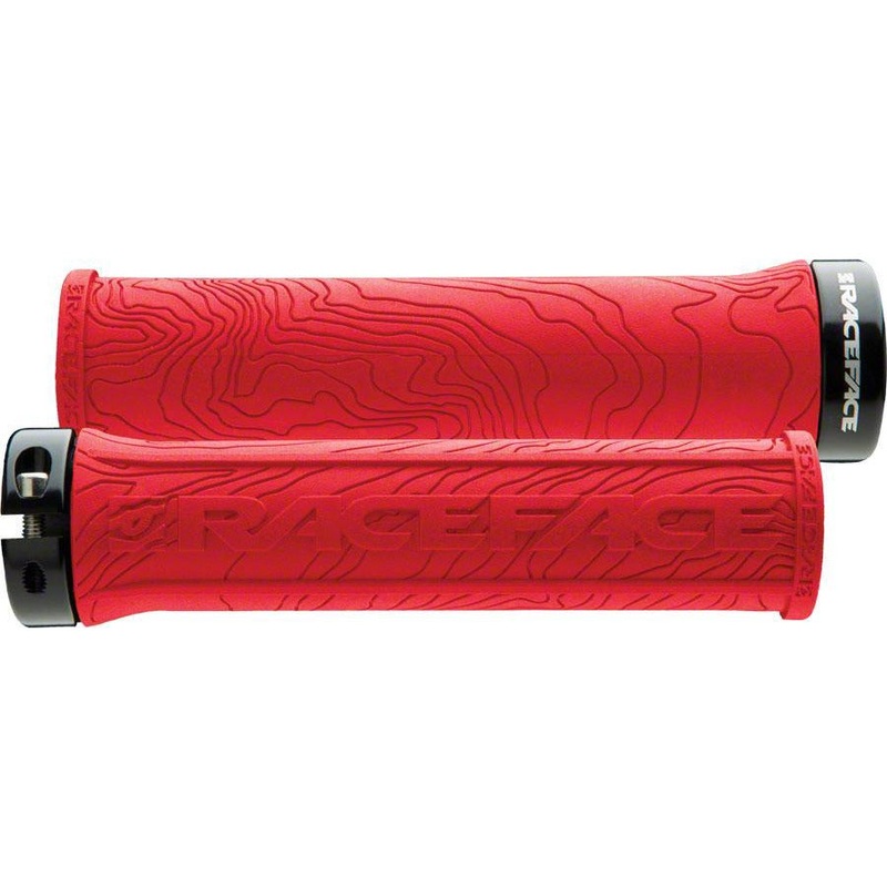 RaceFace Half Nelson Grips – Red Lock-On Red