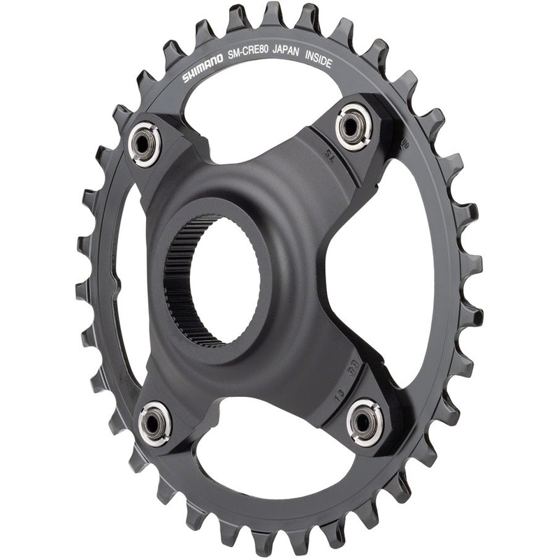 STEPS SM-CRE80-B Chainring – 34T Without Chainguard 55mm Chainline BLK