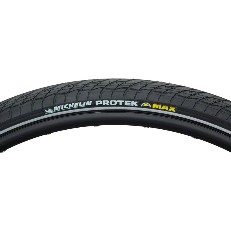 Protek Max Touring-Hybrid Bike Tire, Ebike Tire – 700 x 38, Clincher, Wire, Black 700 x 38c