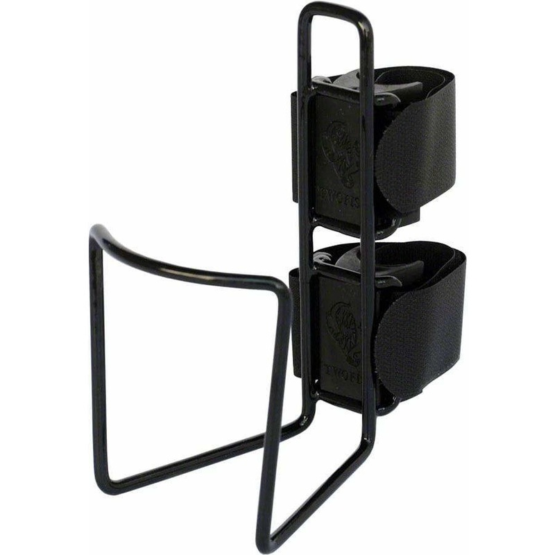 QuickCage 40oz Bike Water Bottle Cage: Vinyl Coated Black, No Bottle Included Black