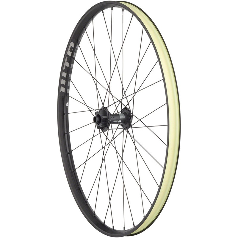 DT 370 / WTB KOM i30 Front Wheel – 29″ 15 x 110mm 6-Bolt BLK