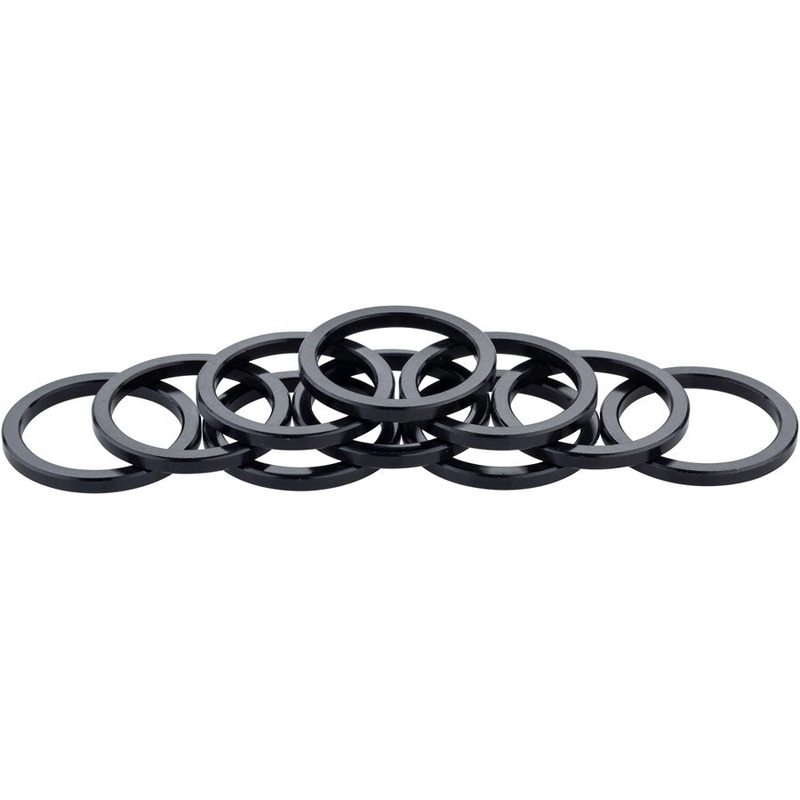 Headset Stack Spacer – 25.4 3mm Aluminum Black Bag of 10