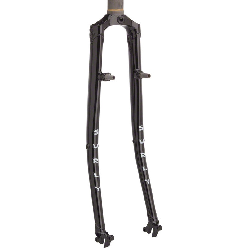 Long Haul Trucker Fork 700c w/ Logo Crown Blacktacular
