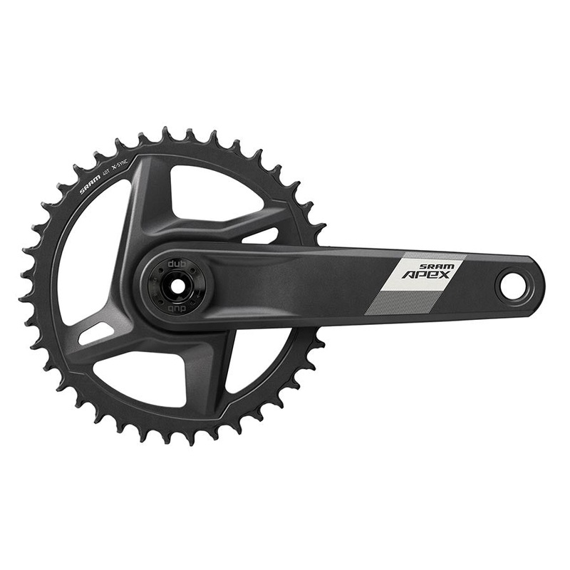 Apex D1 Crankset Speed: 12 Spindle: 28.99mm BCD: Direct Mount 42 DUB 175mm Black Cannondale AI