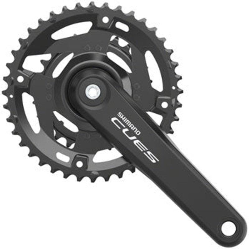 CUES FC-U4000-2 Crankset – 175mm 9/10/11-Speed 40/26t Riveted Square Taper JIS Spindle Interface BLK