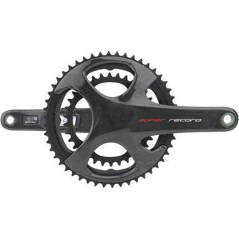 Super Record Bicycle Crankset with Stages Power Meter – 172.5mm, 12-Speed, 50/34t, 112/146 Asymmetric BCD, Ul-Tq Interface, Carbon