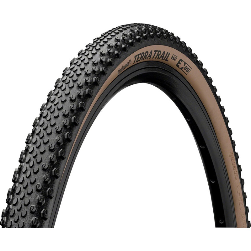 Terra Trail Tire – 700 x 45 Tubeless Folding BLK/Brown PureGrip ShieldWall System E25 700 x 45c