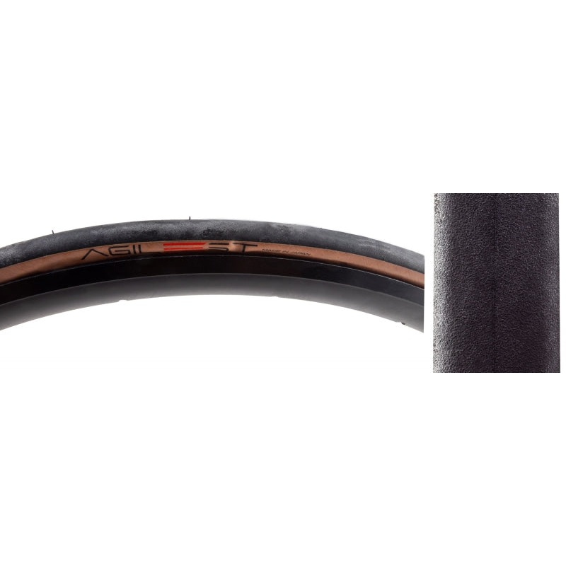 Agilest Road Tire 700x25C Folding Clincher ZSG AGILE Advanced Extra Alpha Cord Amber 700 x 25c
