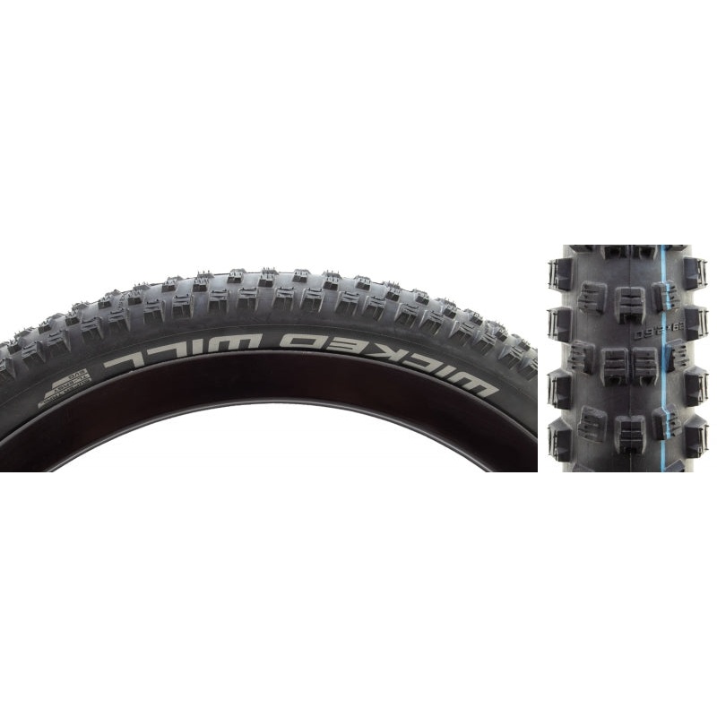 Wicked Will Mountain Tire 29×2.60 Wire Tubeless Ready Addix Speedgrip Super Trail TL Easy Black 29 x 2.6″